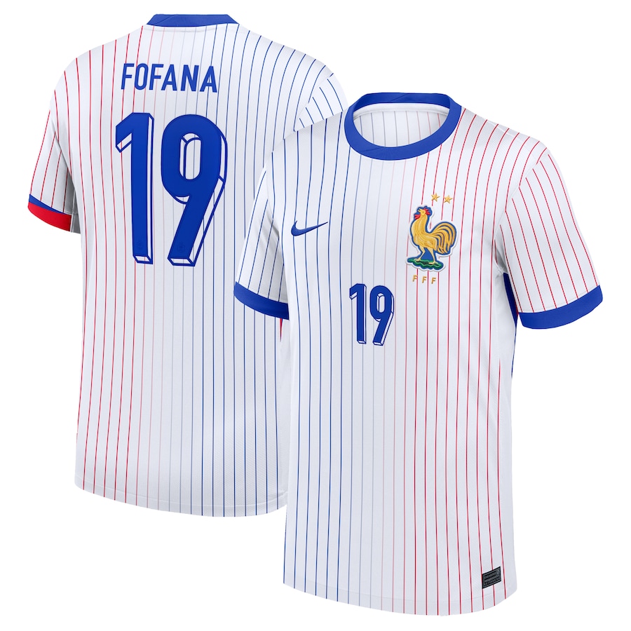 France Away Fofana 19 Soccer Jersey 2024