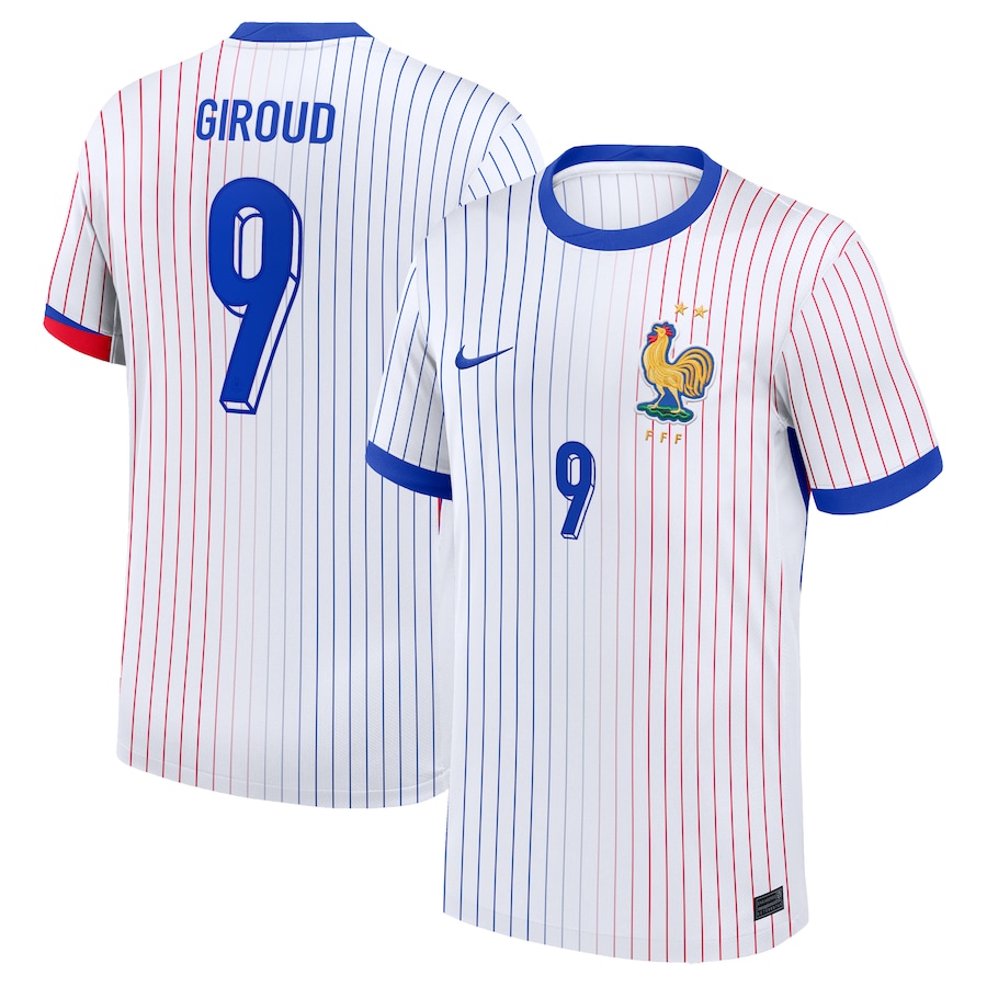France Away Giroud 9 Soccer Jersey 2024