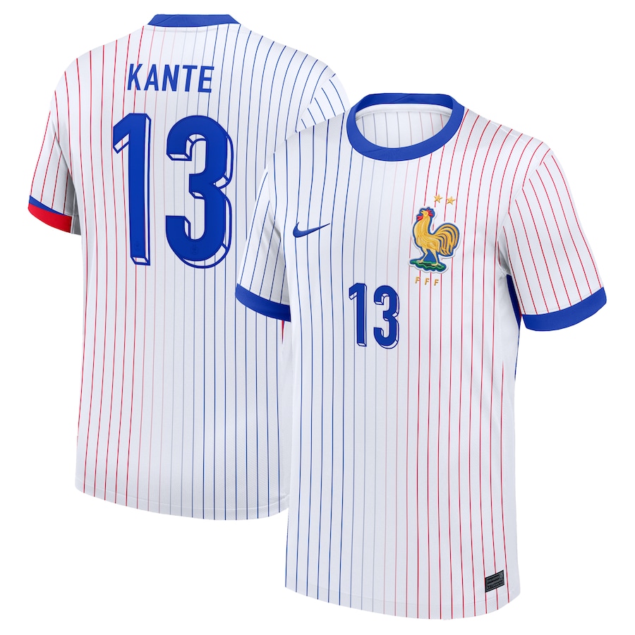 France Away Kante 13 Soccer Jersey 2024