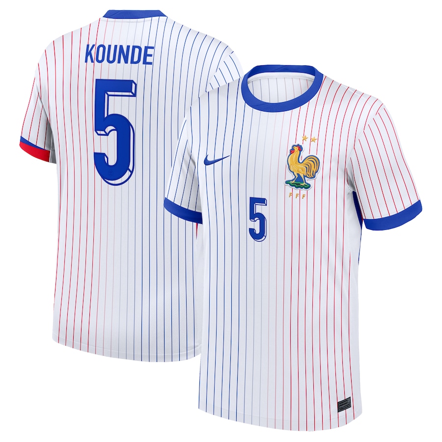 France Away Kounde 5 Soccer Jersey 2024