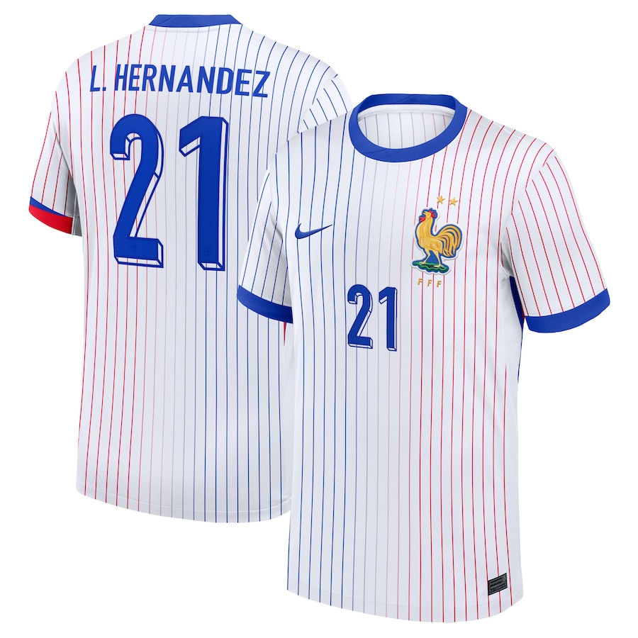 France Away L. Hernandez 21 Soccer Jersey 2024
