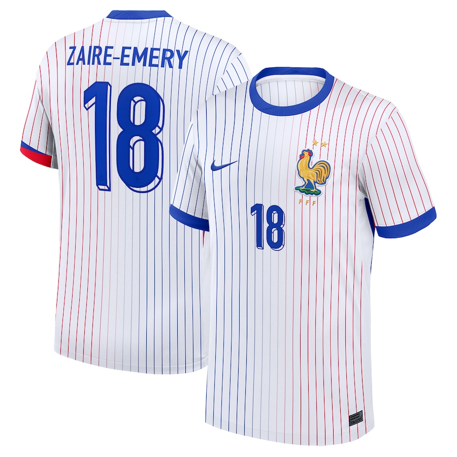 France Away Zaire-Emery 18 Soccer Jersey 2024