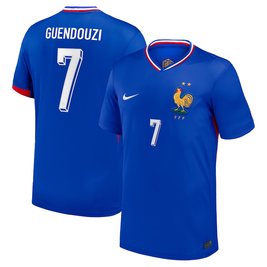 France Home Guendouzi 7 Soccer Jersey 2024