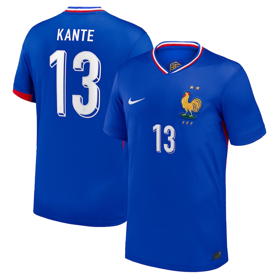 France Home Kante 13 Soccer Jersey 2024