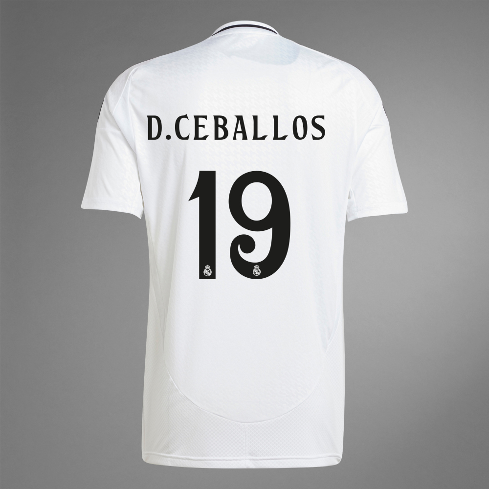 Real Madrid Home D.CEBALLOS 19 Jersey 24-25