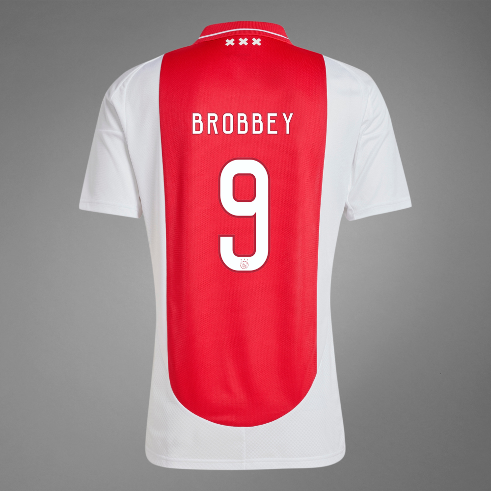 24-25 Ajax BROBBEY 9 Home Jersey