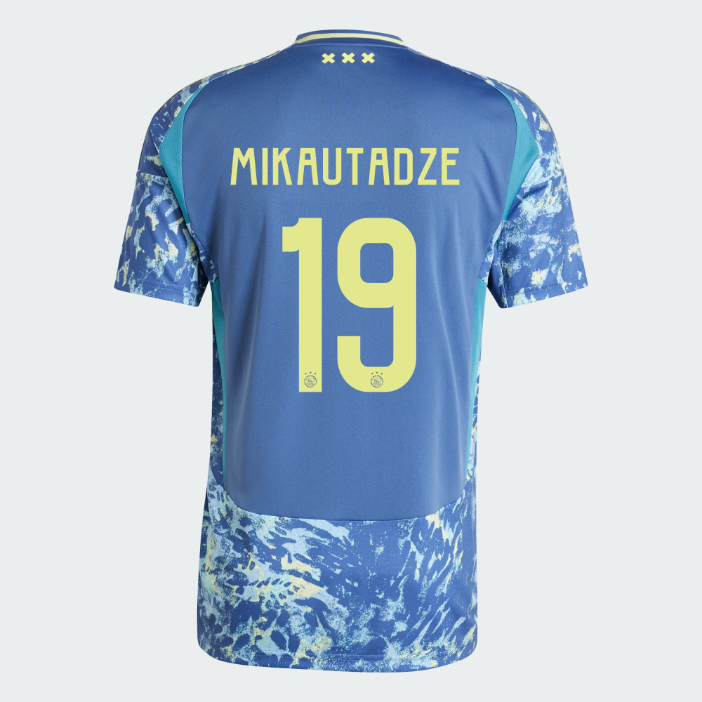 24-25 Ajax MIKAUTADZE 19 Away Jersey