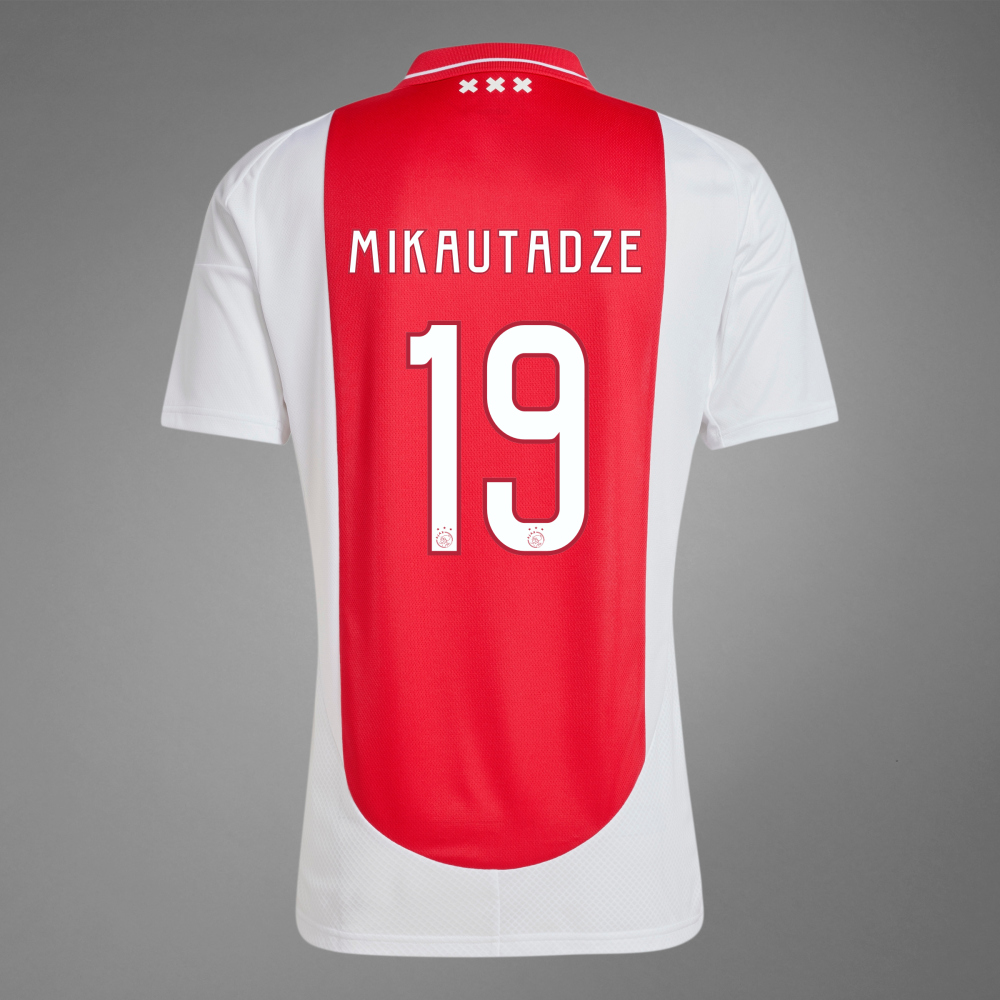 24-25 Ajax MIKAUTADZE 19 Home Jersey