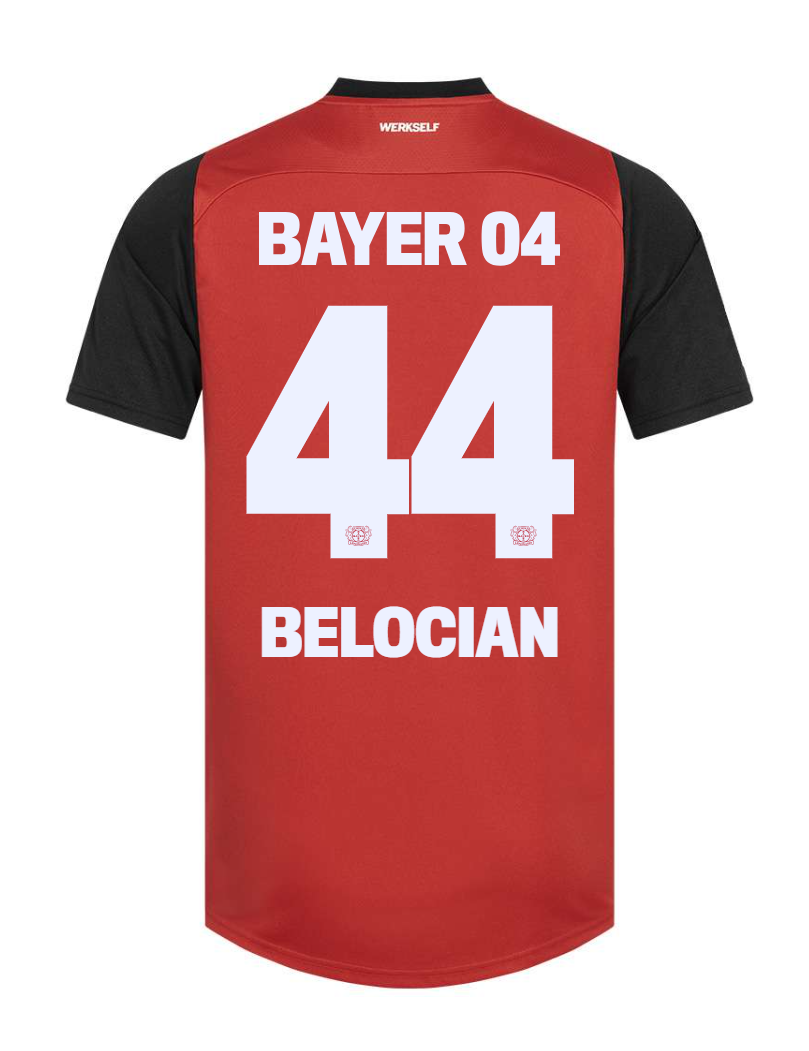 24-25 Bayer Leverkusen Belocian 44 Home Soccer Jersey