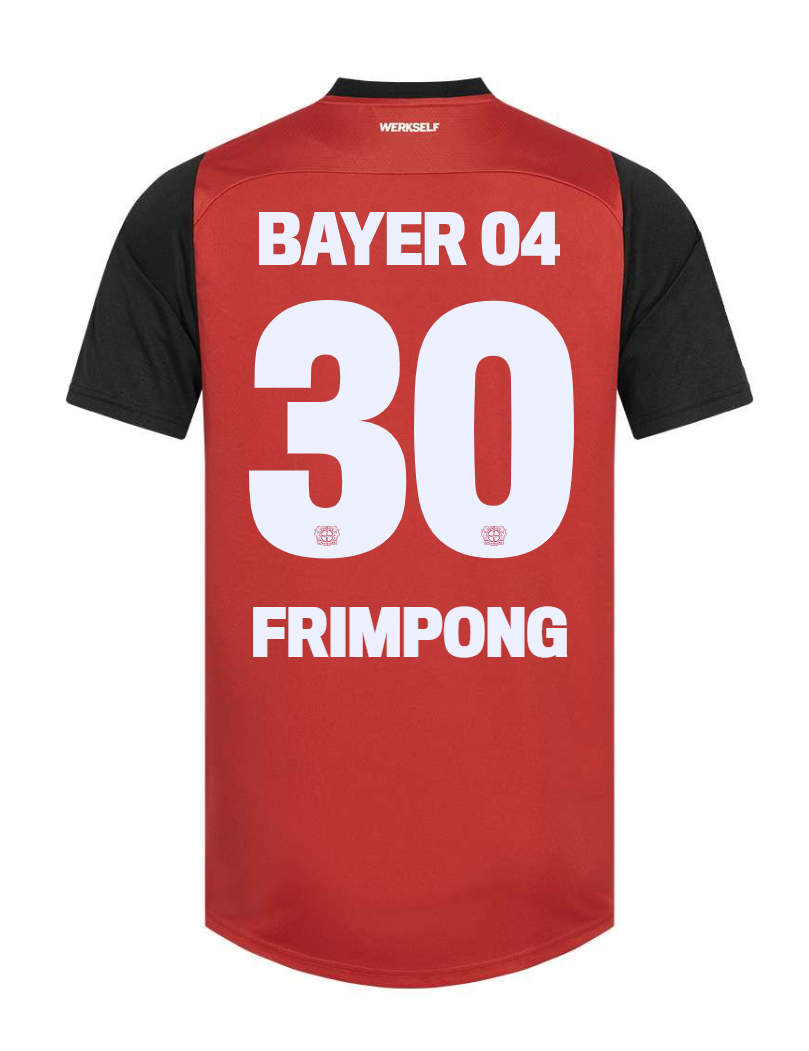 24-25 Bayer Leverkusen Frimpong 30 Home Soccer Jersey