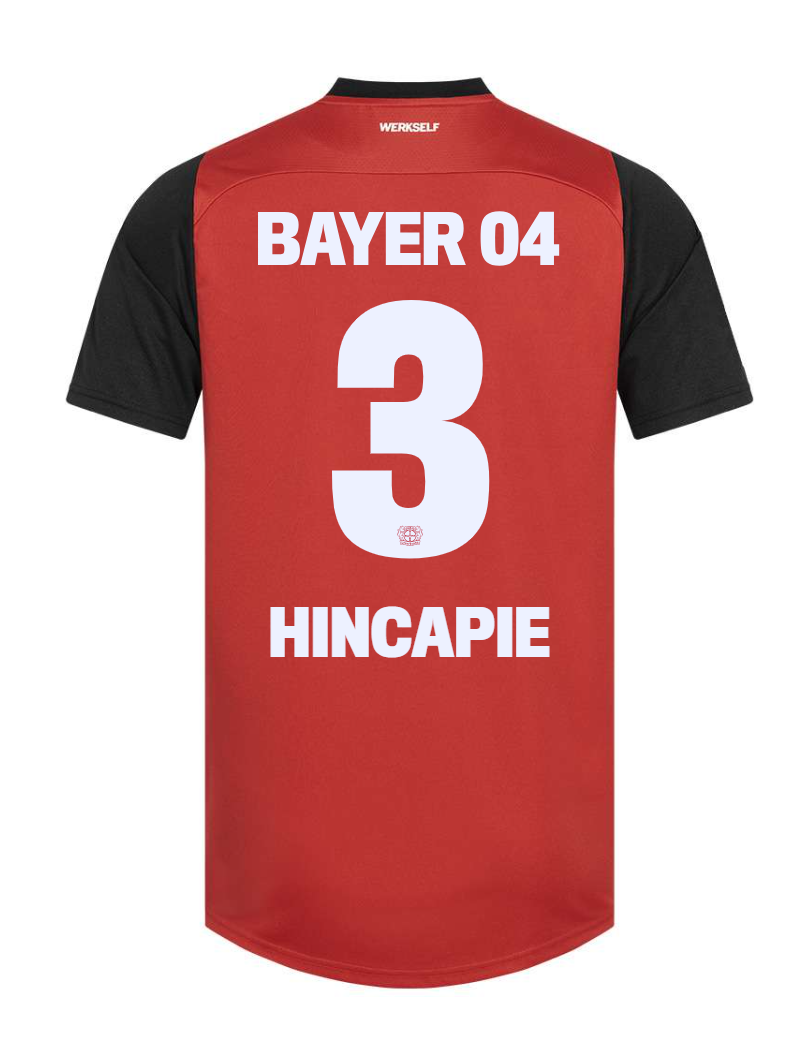 Bayer 04 Leverkusen HINCAPIE 3 Home Jersey 24-25