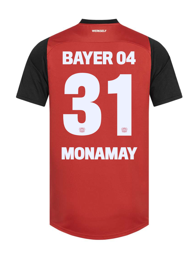 24-25 Bayer Leverkusen Monamay 31 Home Soccer Jersey