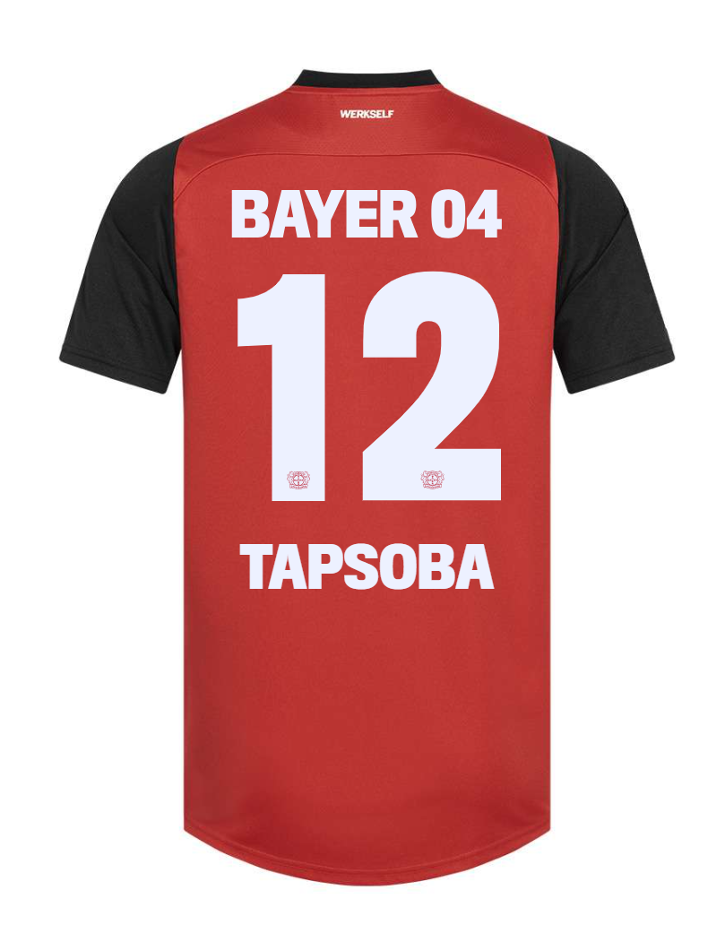 24-25 Bayer Leverkusen Tapsoba 12 Home Soccer Jersey