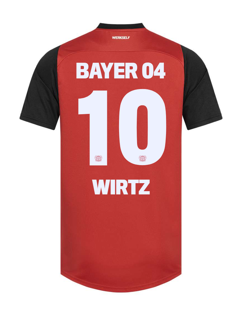 24-25 Bayer Leverkusen Wirtz 10 Home Soccer Jersey