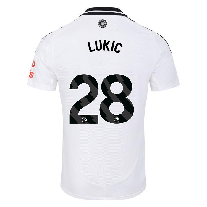 Fulham Home LUKIC 28 Jersey 24-25