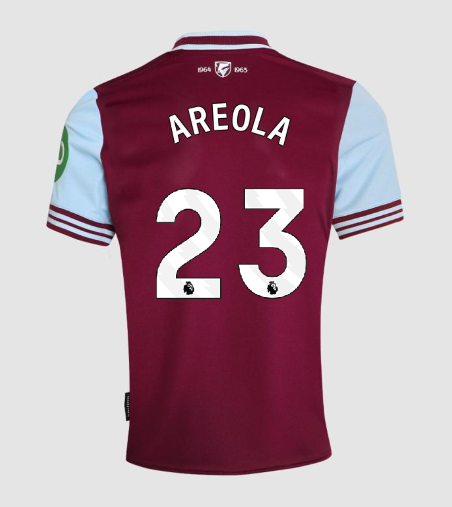 24-25 West Ham United Home AREOLA 23 Jersey