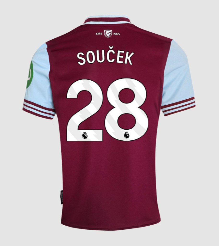 24-25 West Ham United Home SOUČEK 28 Jersey