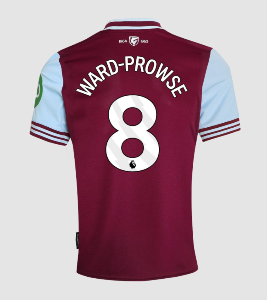 24-25 West Ham United Home WARD-PROWSE 8 Jersey