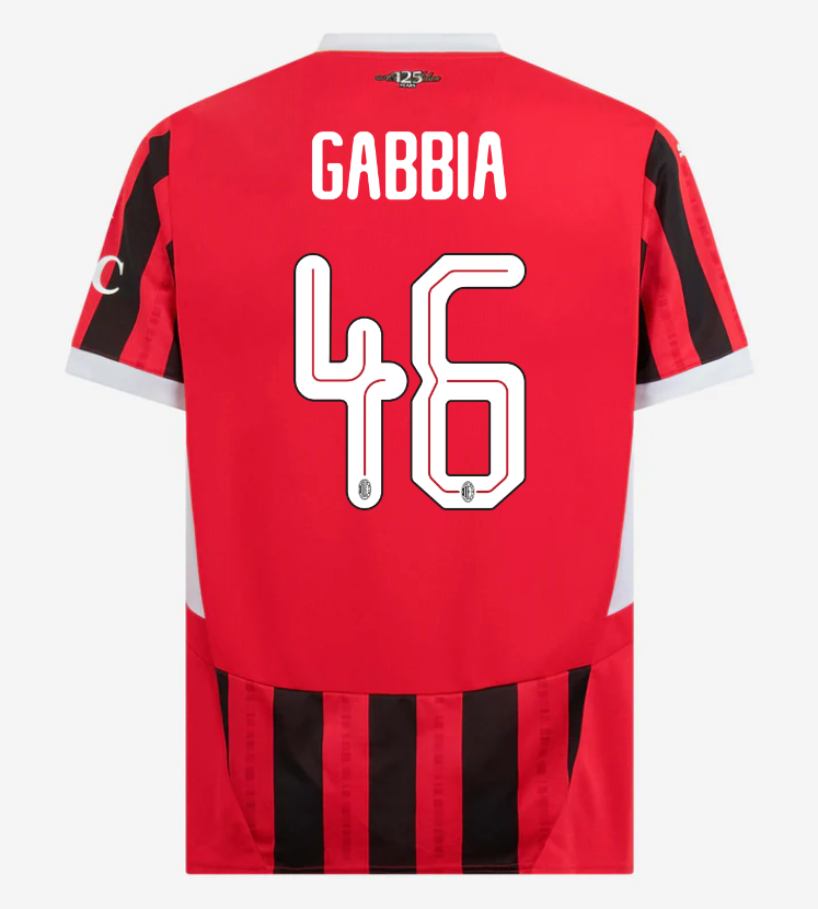 AC Milan Home GABBIA 46 Champions League Jersey 24-25