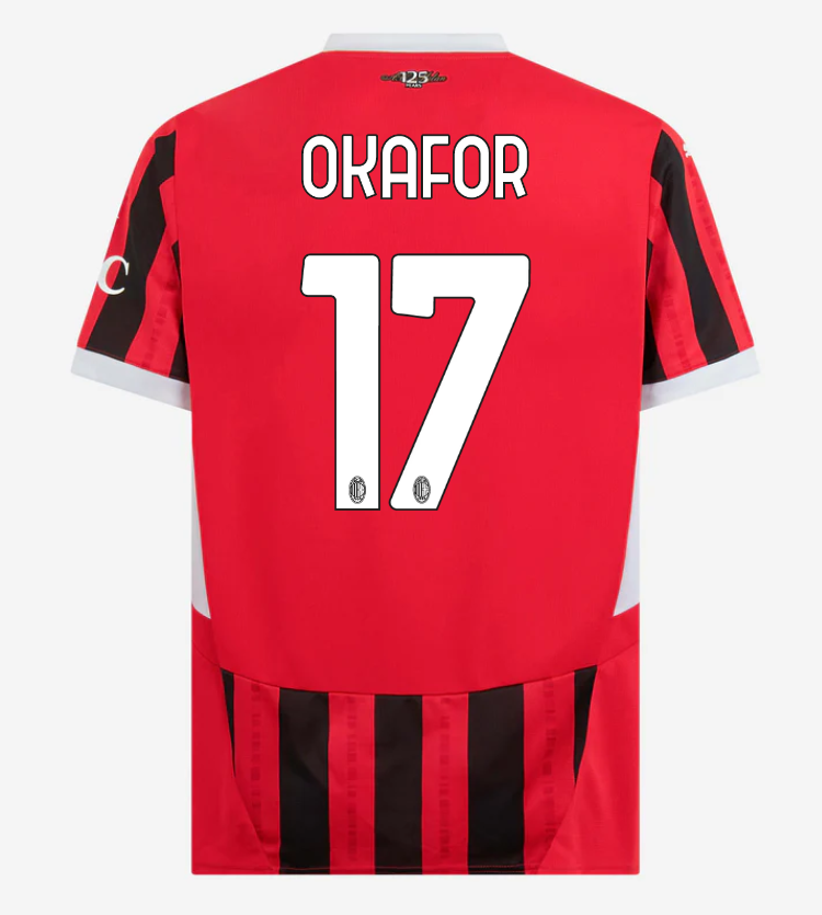 AC Milan Home Okafor 17 Serie A Jersey 24-25