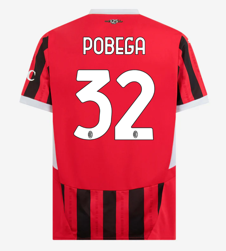 AC Milan Home Pobega 32 Serie A Jersey 24-25