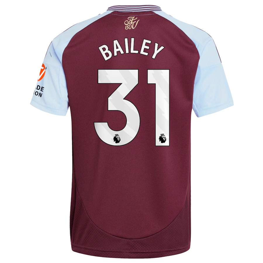 Aston Villa Home Bailey 31 Jersey 24-25