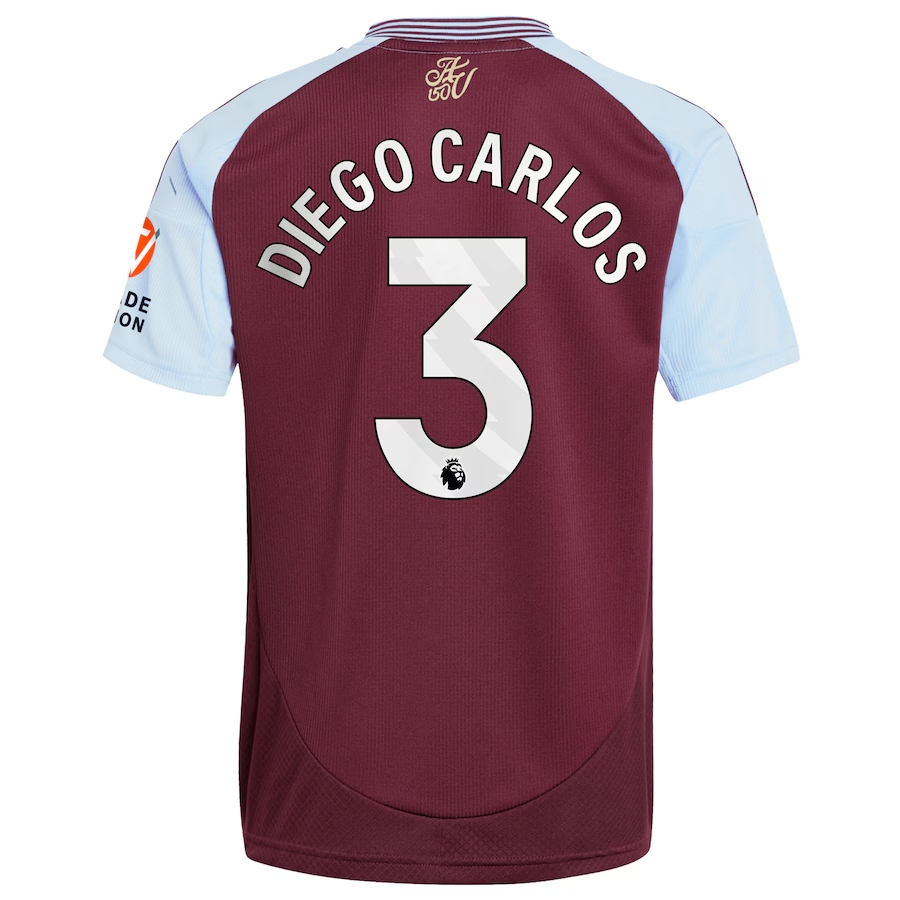 Aston Villa Home Diego Carlos 3 Jersey 24-25