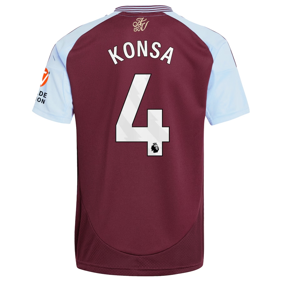 Aston Villa Home Konsa 4 Jersey 24-25