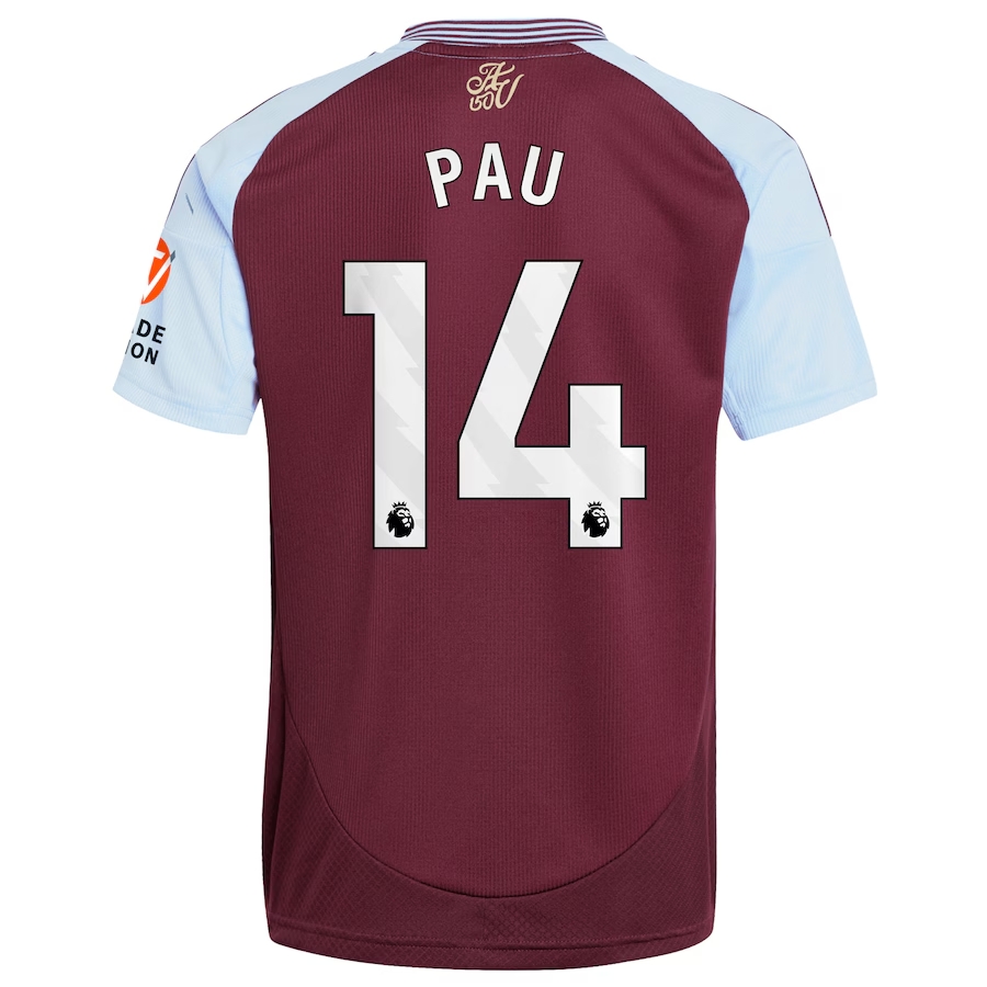 Aston Villa Home Pau 14 Jersey 24-25