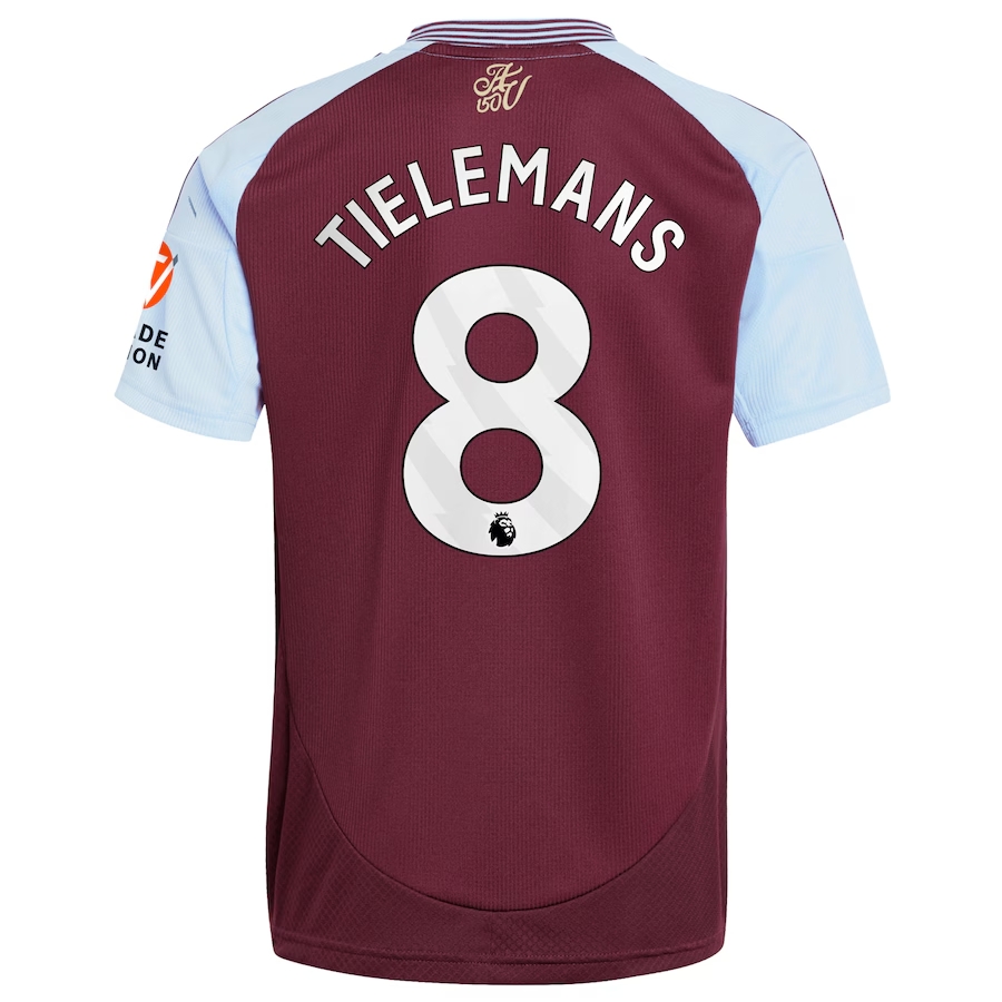 Aston Villa Home Tielemans 8 Jersey 24-25