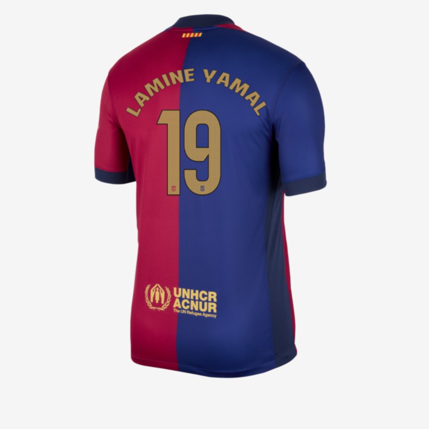 Barcelona Home LAMINE YAMAL 19 Spotify Logo Jersey 24-25