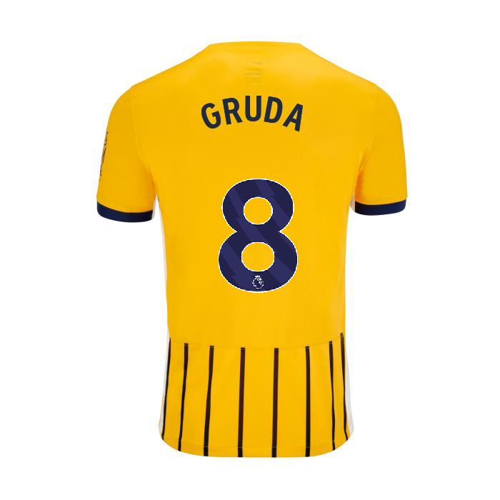 Brighton Hove Albion Away GRUDA 8 Jersey 24-25