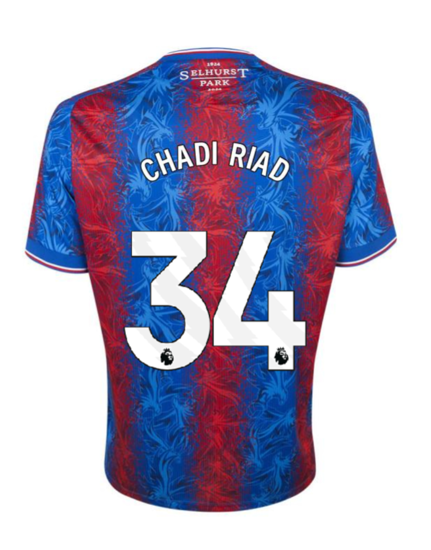 Crystal Palace Home CHADI RIAD 34 Jersey 24-25