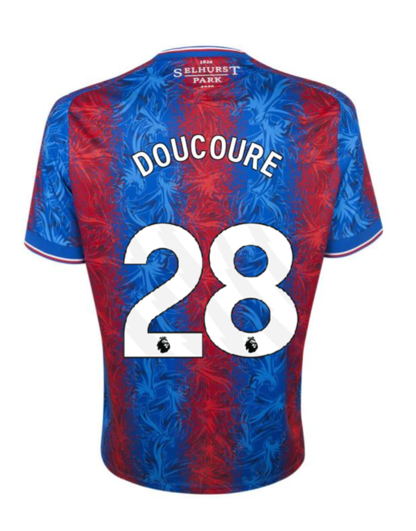 Crystal Palace Home DOUCOURE 28 Jersey 24-25