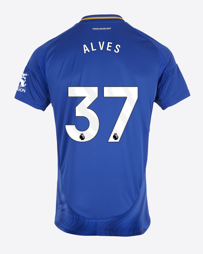 Leicester City Home ALVES 37 Jersey 24-25