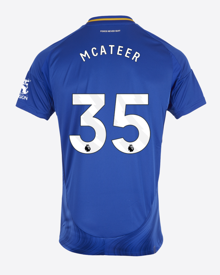 Leicester City Home McATEER 35 Jersey 24-25