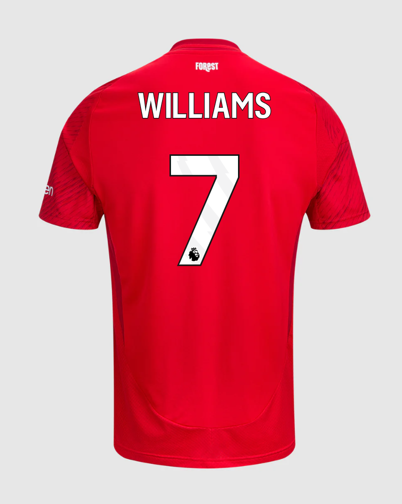 Nottingham Forest Home Williams 7 Jersey 24-25