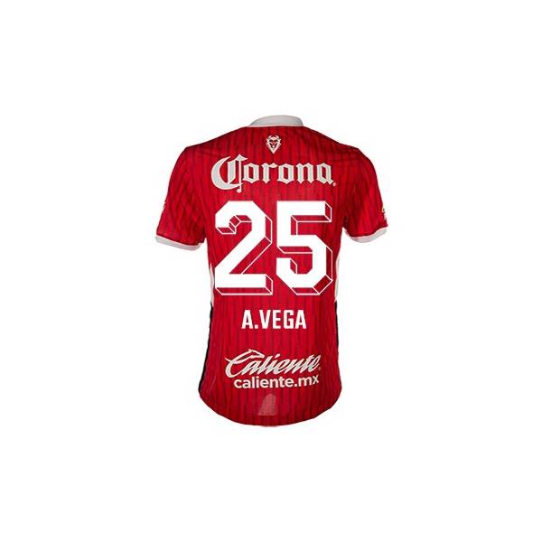 Toluca Home A.Vega 25 Jersey 24-25