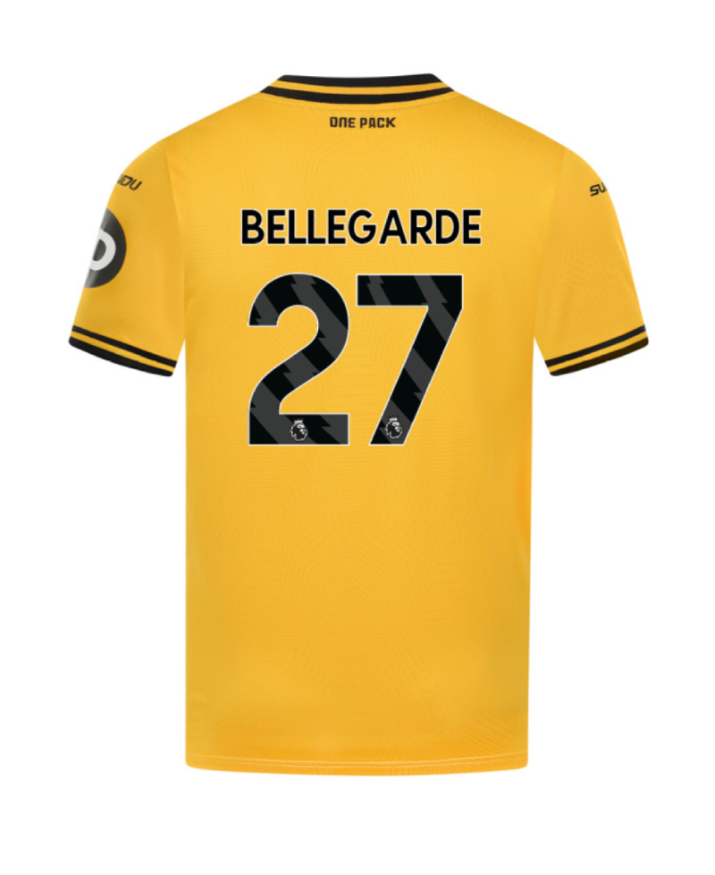 Wolverhampton Wanderers Home BELLEGARDE 27 Jersey 24-25