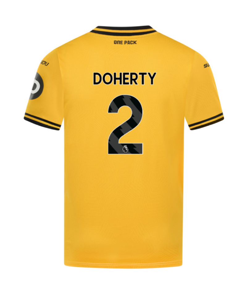 Wolverhampton Wanderers Home DOHERTY 2 Jersey 24-25