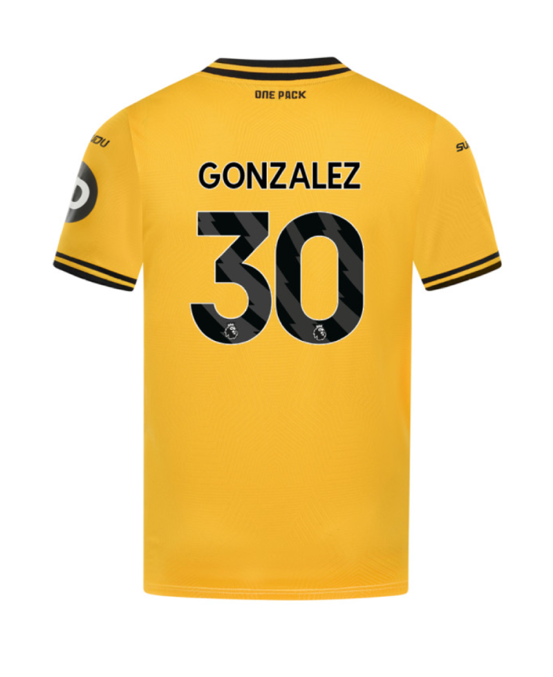 Wolverhampton Wanderers Home GONZALEZ 30 Jersey 24-25