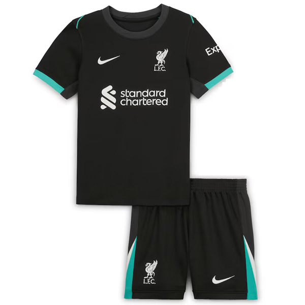 Liverpool Away Jersey Kids Kit 24 25 KICKOFFSHOPPER