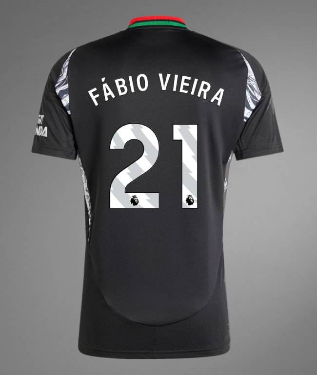 Arsenal Away FÁBIO VIEIRA 21 Jersey 24-25