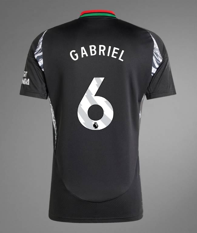 Arsenal Away GABRIEL 6 Jersey 24-25