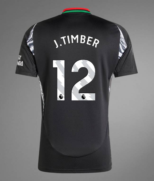 Arsenal Away J.TIMBER 12 Jersey 24-25