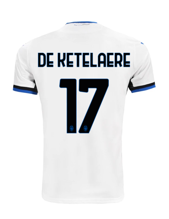 Atalanta Away DE KETELAERE 17 Jersey 24-25