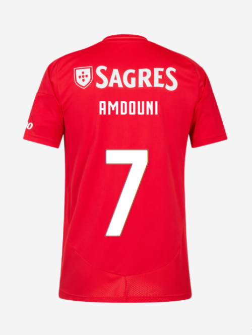 Benfica Home AMDOUNI 7 Jersey 24-25