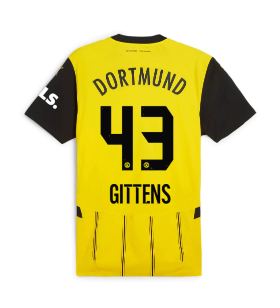 Borussia Dortmund Home Gittens 43 Jersey 24-25