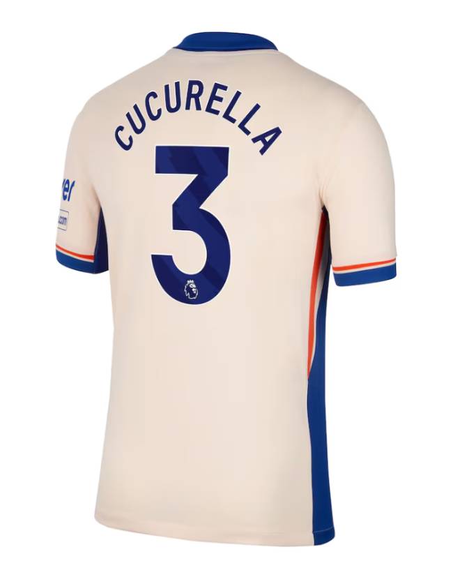 Chelsea Away Cucurella 3 Jersey 24-25