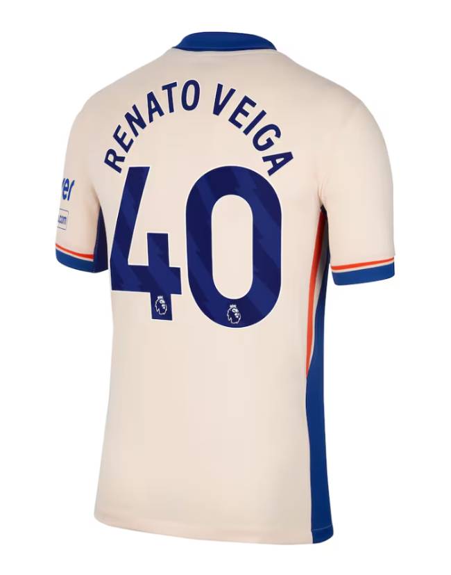 Chelsea Away Renato Veiga 40 Jersey 24-25